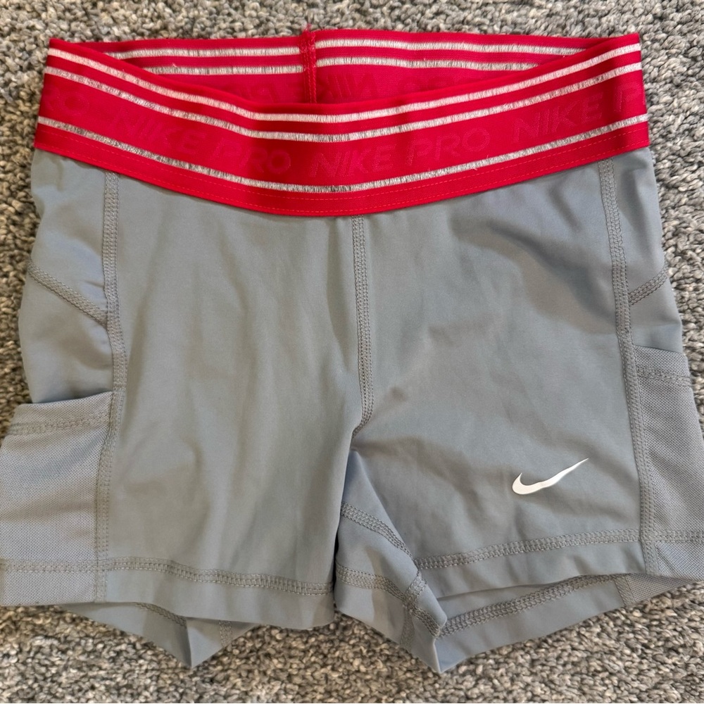 Nike Pro Womens Dri-FIT Mesh Pocket Mid Rise 3" Training Shorts XS